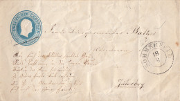 Preussen GS-Umschlag 2 Silb.-Gr. K2 Sommerfeld 18.6. Gel. Nach Jüterbog Mit 2 Bpst. Berlin-Leipzig, K2 Berlin-Breslau - Postal  Stationery