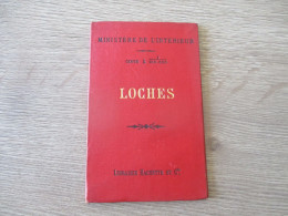 MINISTERE DE L INTERIEUR 37 LOCHES 1/100000 PLAN CARTE LIBRAIRIE HACHETTE TIRAGE DE 1888 - Mapas Geográficas