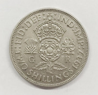 Gran Bretagna Great Britain UK George VI  2 Shillings 1937 Spl+ E.873 - J. 1 Florin / 2 Schillings