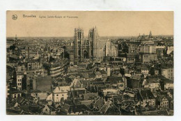 AK 140508 BELGIUM - Bruxelles - Eglise Ste. Gudule Et Panorama - Viste Panoramiche, Panorama