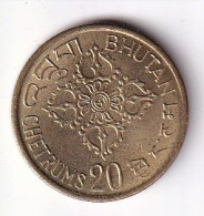 MONEDA DE BUTAN DE 20 CHETRUM DEL AÑO 1974 (COIN) - Bhutan