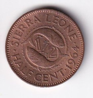 MONEDA DE SIERRA LEONA DE 50 CENTIMES DEL AÑO 1964  (COIN) - Sierra Leone