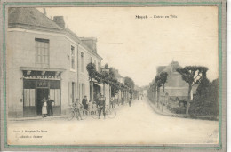 CPA (72) MAYET - Aspect Du Café De La Gare à L'entrée De La Ville En 1912 - Mayet