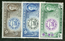 4736 BCx Bermuda 1949 Scott 135-37 Mnh** (Lower Bids 20% Off) - Bermuda