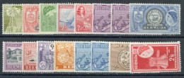 4769 BCx Bermuda 1953 Scott 143-59 M* (Lower Bids 20% Off) - Bermuda