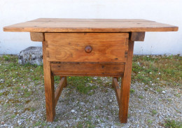 -RARE TABLE De CHANGEUR HAUTE EPOQUE XVIIe PIN TABLE DE BANQUIER Dans Son Jus   E - Tische & Gueridons