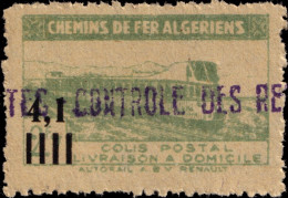 ALGÉRIE - 1944-45 - Colis-Postaux Yv.131 - 4,1 Sur 2f7 Vert - Neuf** - Paketmarken