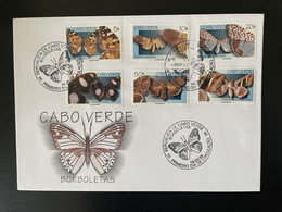 Cape Verde Cabo Verde 1999 Mi. 753 - 758 FDC Papillons Borboletas Schmetterling Butterflies Insectes Insects Insekte - Papillons