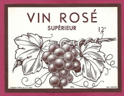 étiquette Vin Rosé Supérieur - Vino Rosado