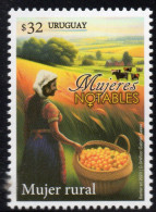 URUGUAY 2023 (Rural Women, Agriculture, Food, Fruits, Cows) - 1 Stamp - Agriculture