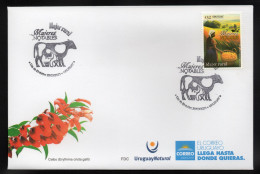 URUGUAY 2023 (Rural Women, Agriculture, Food, Fruits, Cows, Milk) - 1 FDC - Agriculture