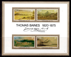 SOUTH AFRICA - 1975 THOMAS BAINES PAINTER MS FINE MNH ** SG MS383 - Gebraucht