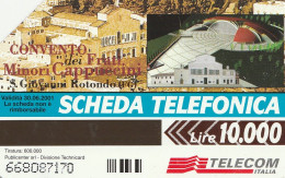 SCHEDA TELEFONICA TELECOM - BEATIFICAZIONE DI PADRE PIO (2 SCANS) - Públicas Temáticas