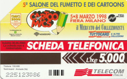 SCHEDA TELEFONICA TELECOM - COCCO BILL  (2 SCANS) - Pubbliche Tematiche