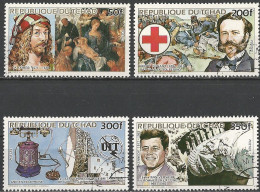 Chad 1984 - Mi 1044/47 - YT 443/46 ( Celebrities & Events ) Complete Set - Tchad (1960-...)