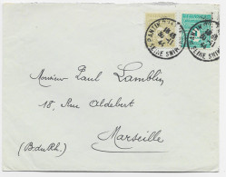 FRANCE ARC TRIOMPHE 1FR+50C LETTRE COVER PANTIN 30.11.1944 AU TARIF - 1944-45 Arc Of Triomphe