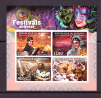 BURUNDI 2012  FESTIVAL  YVERT N°1656/59 NEUF MNH** - Carnevale