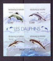 BURUNDI 2012  DAUPHINS  YVERT N°1706/09 NEUF MNH** - Dauphins