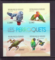 BURUNDI 2012  PERROQUETS  YVERT N°1726/29 NEUF MNH** - Perroquets & Tropicaux