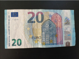 20 EURO ALEMANIA(RB), R013A1,first Position,DRAGHI,  Draghi's Last Platte - 20 Euro