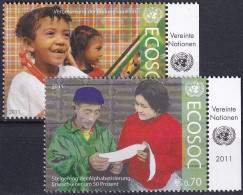 UNO WIEN 2011 Mi-Nr. 730/31 TAB ** MNH - Unused Stamps