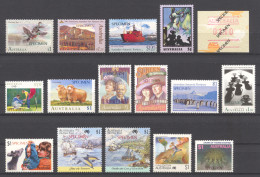 Australia, SPECIMEN Overprinted, Small Collection Of 16 Stamps, MNH - Proofs & Reprints