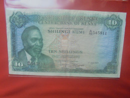 KENYA 10 SHILLINGS 1972 Circuler (B.29) - Kenya