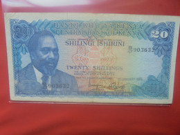 KENYA 20 SHILLINGS 1975 Circuler (B.29) - Kenya