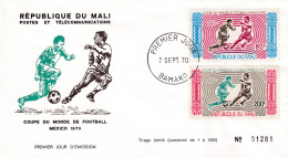 MAli 1970 Cover: Football Fussball Soccer Calcio; FIFA World Cup Mexico 70; - 1970 – Mexico