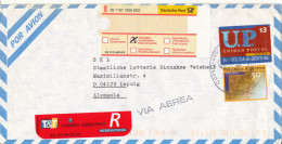 Argentina Registered Air Mail Cover Sent To Germany 12-6-2000 - Briefe U. Dokumente