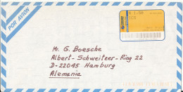 Argentina Air Mail Cover Sent To Germany 7-3-2001 With Franking Label - Covers & Documents