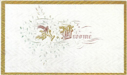 Carde De Visite Porcelaine A Broome Droome Froome ? - Cartes Porcelaine