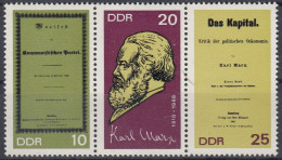 GERMANY DDR 1365-1367,unused - Karl Marx