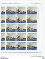 REPUBBLICA:  1973  SALVIAMO  VENEZIA  -  £. 20  POLICROMO  FGL.  25  N. -  SASS. 1200 - Full Sheets