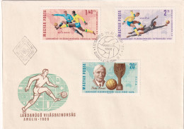 Hungary 1966  Cover: Football Soccer Fussball Calcio; Jules Rimet; FiFA World Cup England 1966; Brasil 1950; Sweden 1958 - 1966 – Engeland