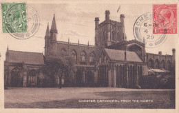 CHESTER CATHEDRAL FROM THE NORTH TCV 1929. - Chester