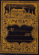 Vers 1845 Carte De Visite Porcelaine étiquette Usine Industrie - Cartes Porcelaine