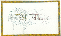 Vers 1845 Carte De Visite Porcelaine Rapaert - Cartes Porcelaine
