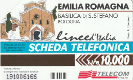SCEDA TELEFONICA - EMILIA ROMAGNA - BASILICA DI SANTO STEFANO - BOLOGNA (2 SCANS) - Publiques Thématiques