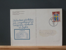 65/562T  CP   SUEDE   POUR LA BELG. 1960 PUB PHARMA - Storia Postale