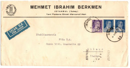 1951 Turchia, Air Cover From Istambul To Italy, See Scan - Covers & Documents