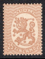 Finland 1917 Standing Lion Definitive Stamp In Mounted Mint - Ungebraucht