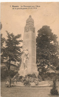 RONSE    LE MONUMENT AUX HEROS DE LA GRANDE GUERRE 1914 - 1918       2 SCANS - Ronse