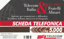 SCEDA TELEFONICA - FRATELLI ALINARI (2 SCANS) - Publieke Thema