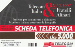 SCEDA TELEFONICA - FRATELLI ALINARI (2 SCANS) - Öff. Themen-TK