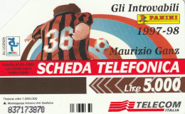 SCEDA TELEFONICA - MAURIZIO GANZ (2 SCANS) - Pubbliche Tematiche