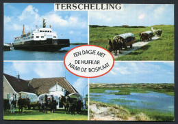 Terschelling - Dagje Met De Huifkar Naar De Bosplaat - Not  Used - 2 Scans For Condition.(Originalscan !!) - Terschelling