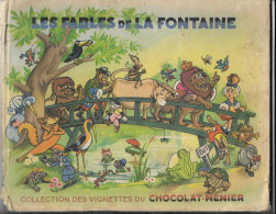 Livre  Les Fables  De La Fontaine Collection  Des Vignettes Du Chocolat Menier - Contes