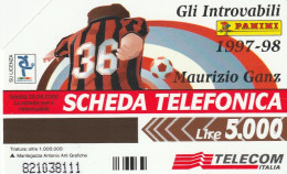 SCEDA TELEFONICA - MAURIZIO GANZ (2 SCANS) - Pubbliche Tematiche