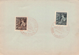 BÖHMEN & MÄHREN - SONDERSTEMPEL KARLSTEIN 21.V.1944 MI 136 + 137 / *201 - Used Stamps